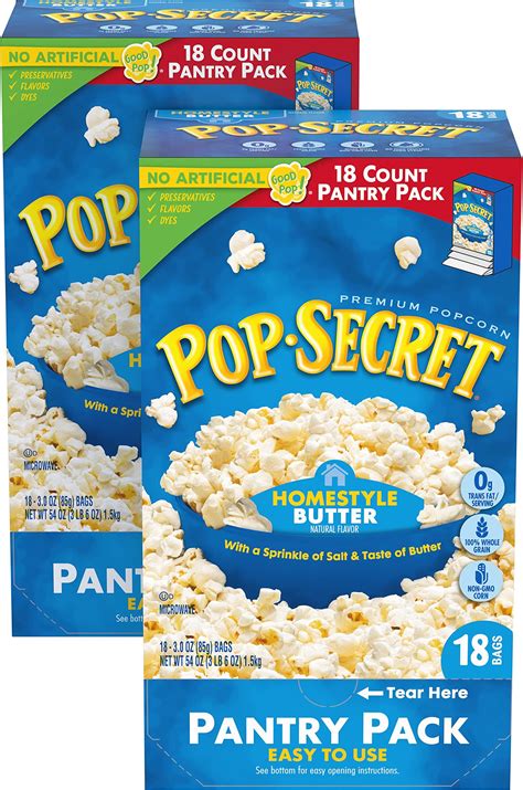 Amazon Pop Secret Popcorn Homestyle Butter Microwave Popcorn 3