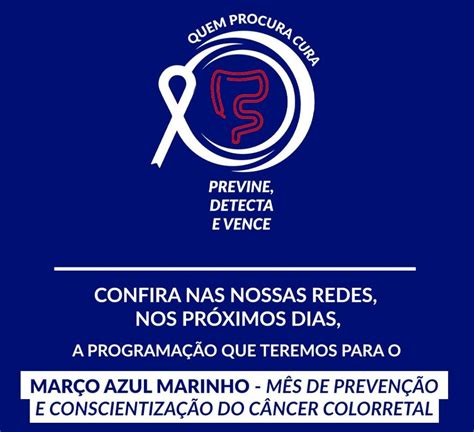 Março Azul Marinho Ações Do Coc Levam Informação Para Prevenção Do