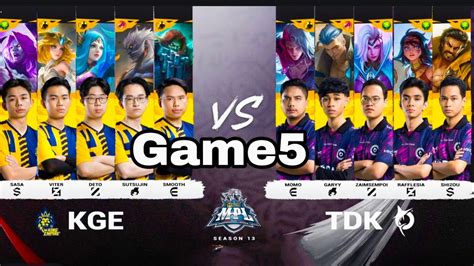 GAME5 TODAK Vs KING EMPIRE ESPORTS MPL Malaysia MLBB YouTube