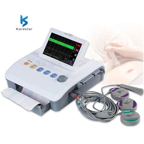 Inch Fetal Monitor Ctg Machine Cardiotocography Doppler With Printer