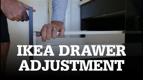 How To Adjust Ikea Drawers Youtube Ikea Drawers Ikea Kitchen