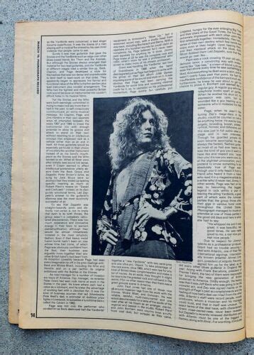 Ultrarare 1975 Phonograph Record Magazine Led Zeppelin Bingenheimer