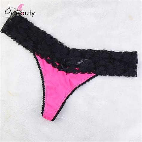 Sexy G String Lace Panties Women Underwear Cotton Intimates Seamless