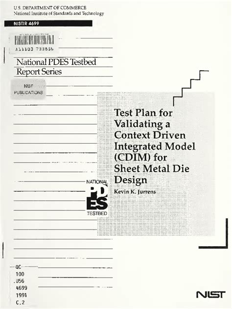 Fillable Online Nvlpubs Nist Test Plan For Validating A Context Driven