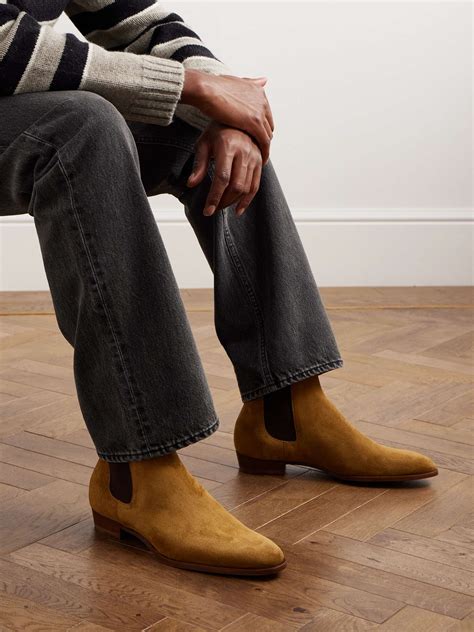 Celine Homme Suede Chelsea Boots For Men Mr Porter