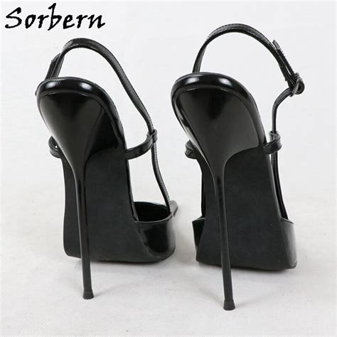 Sorbern Cm Metal High Heel Women Pumps Slingback Long Pointy Toes