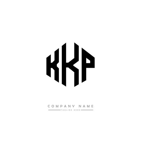 KKP letter logo design with polygon shape. KKP polygon and cube shape ...