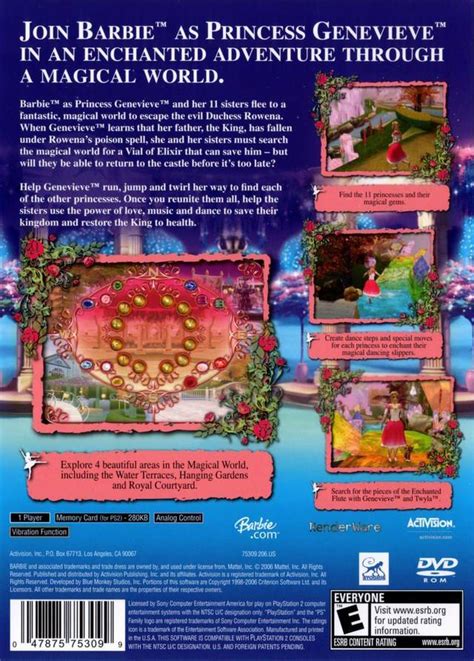 Barbie In The 12 Dancing Princesses Sony Playstation 2 Game