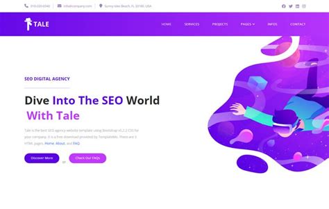 Free Digital Marketing Website Templates Toocss