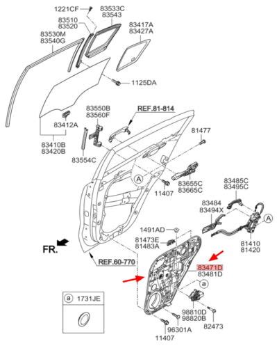 Oem D Power Window Regulator Rear Left Ups For Kia Sportage