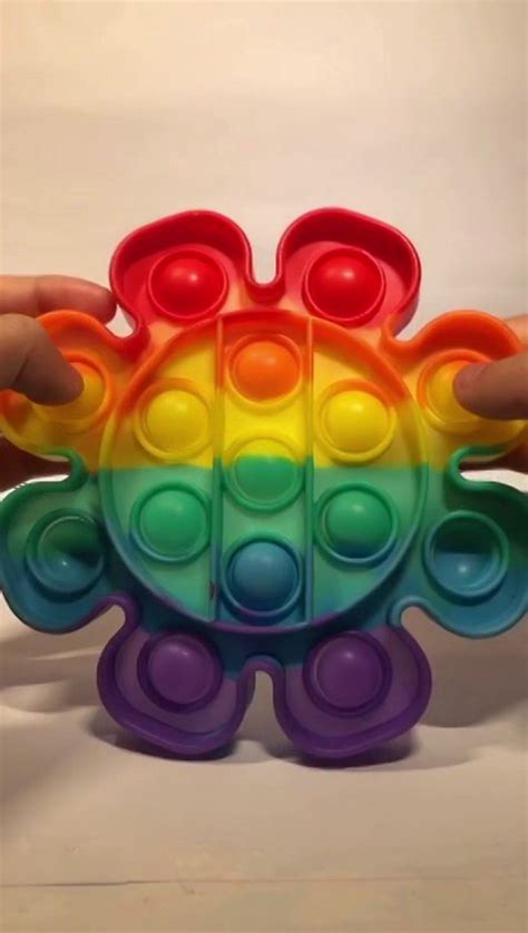 Fidget Toys Pop It Pakket Regenboog Raket Straaljager Joystick