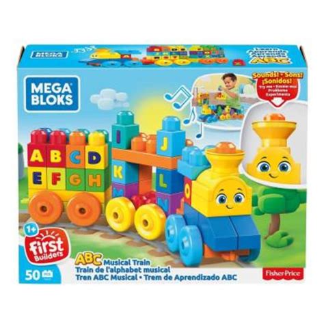 Set De Construcci N Mega Bloks Fisher Price Tren Abc Musical Con