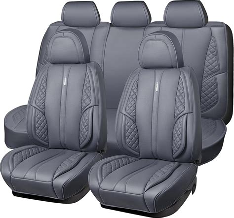 Amazon Car Pass Nappa Pu Leather Car Seat Covers Full Set