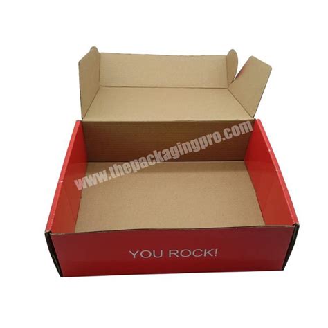 Custom Corrugated Mailing Box Carton Mailer Shipping Box Packaging For Apparel Dress Clothes T