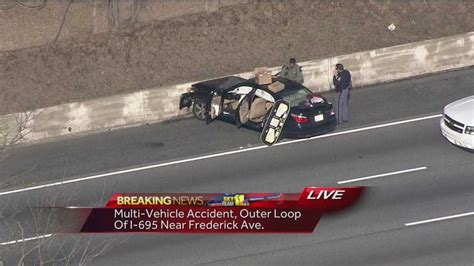 5 Vehicle Crash Causes Traffic To Snarl On I 695