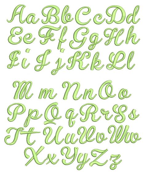 Cursive Alphabet Embroidery – Download Printable Cursive Alphabet Free!