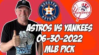 Houston Astros Vs New York Yankees Mlb Free Pick Free Mlb