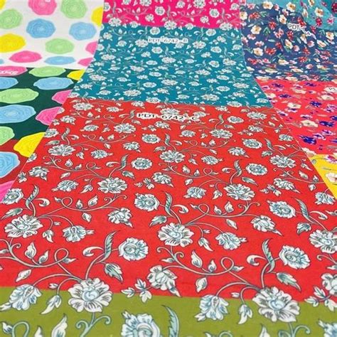 Multicolor Floral Printed Muslin Fabric Multicolour At Rs Meter In