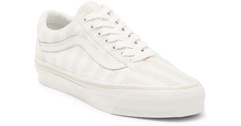 Vans Old Skool Stripe Sneaker In White Lyst