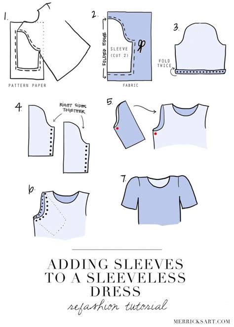 Adding Sleeve To A Sleeveless Dress Easy Sewing Sewing Techniques