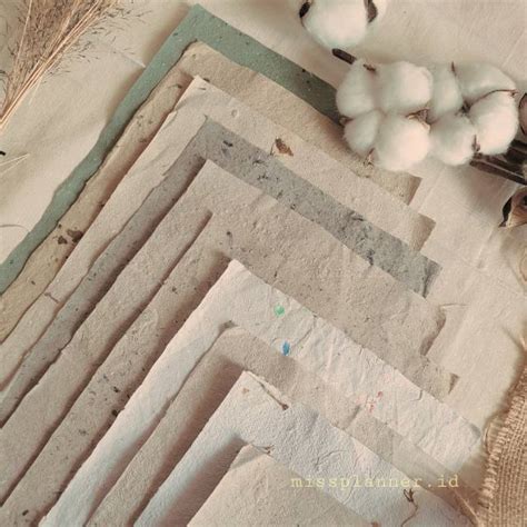 Jual Handmade Paper Kertas Daur Ulang Ukuran 17cmx23cm Peaceful Series