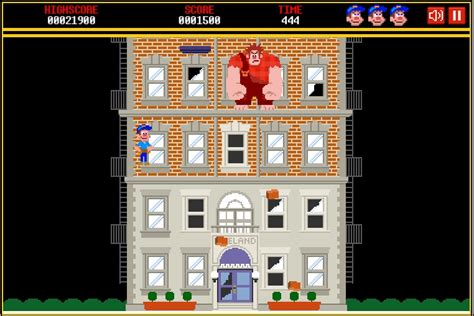 Play The Original Fix It Felix Jr 8 Bit Game Online For Wreck It Ralph