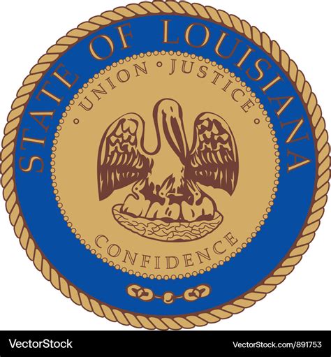 Louisiana seal Royalty Free Vector Image - VectorStock