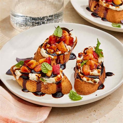 Peach Bruschetta Recipe