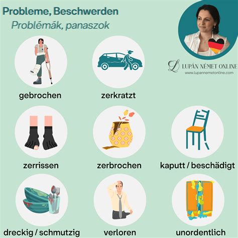 Problémák, panaszok német kifejezése - Lupán Német Online