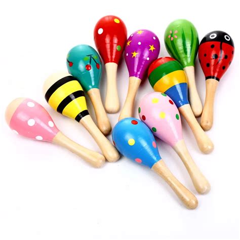 10pcslot High Quality Cute Colorful Baby Toys Hammer Kids Music Toys