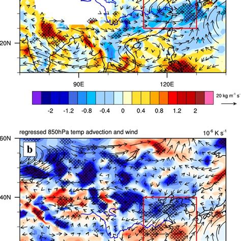 Horizontal Distributions Of A Vertically Integrated Water Vapor Flux