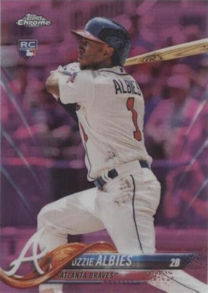 Topps Chrome Update Pink Refractor Hmt Ozzie Albies Rc For