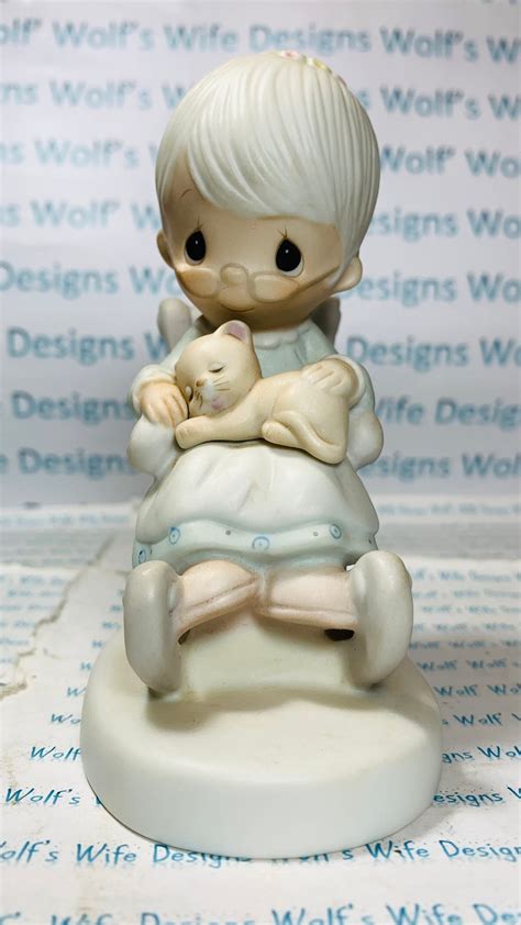 The Purr Fect Gramdma Vintage Precious Moments Figurine Etsy