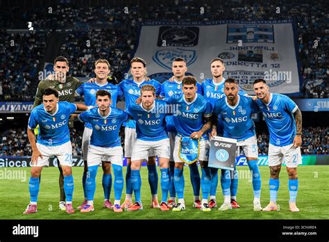 napoli players pose   team photo   serie