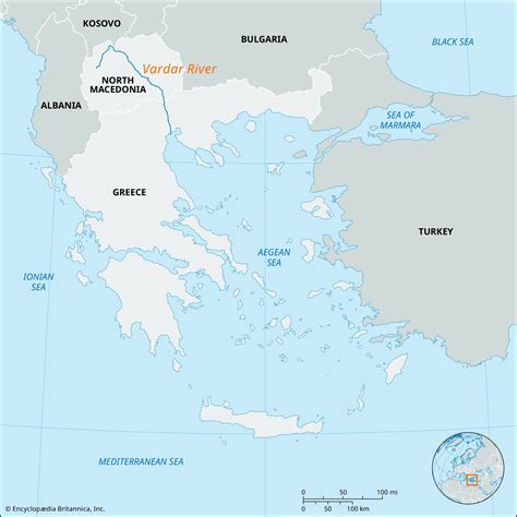 Vardar River | North Macedonia, Greece, Map, & Facts | Britannica