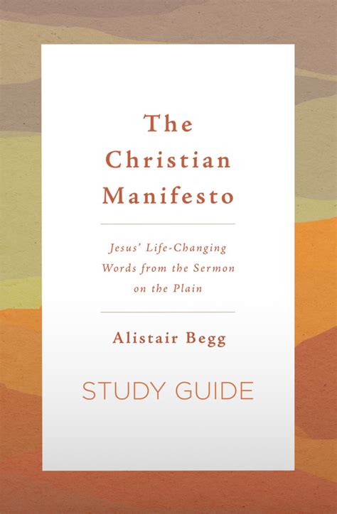 The Christian Manifesto Alistair Begg The Good Book Company