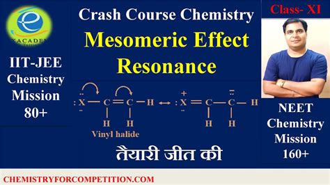 Mesomeric Effect Class 11 Resonance Effect General Organic