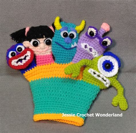 Monsters hand puppet _ English Crochet Pattern _ Monsters | Etsy