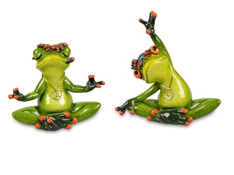 2er Set Formano lustige Frösche Yoga Frosch Kaufland de