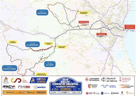 Recorrido Del XXIV Rallye Ciudad De Valencia Memorial Javi Sanz