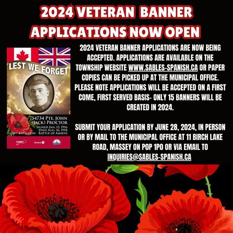 2024 Veteran Banner Applications Are Now Being Accepted My Algoma