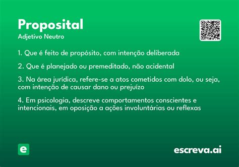 O Que Significa Proposital - Proposital - Significado e Sinônimo - escreva.ai