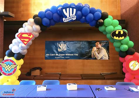 Justice League Superhero Balloon Arch Party Entrance Superhero