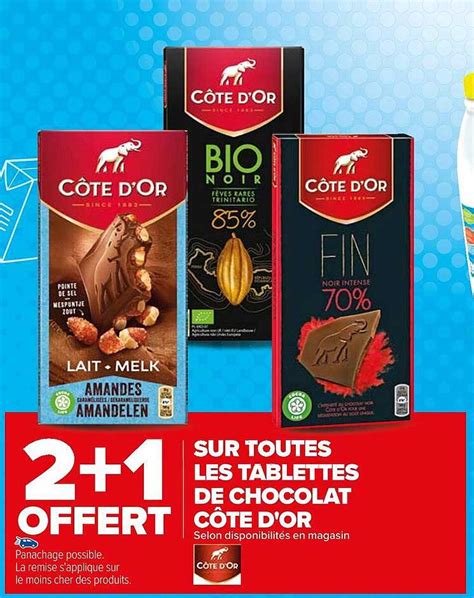 Promo Tablettes De Chocolat Côte D or chez Carrefour iCatalogue fr