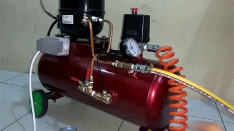 Homemade Silent Air Compressor And Vacuum Pump 2 In 1 First Test