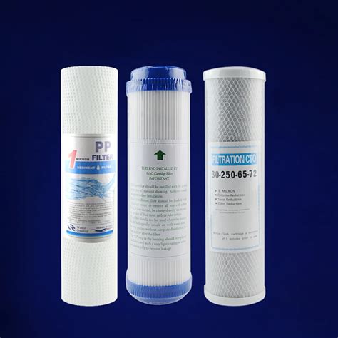 Water Purifier 3 Stage 10" Filter Cartridge PP UDF CTO System Water ...