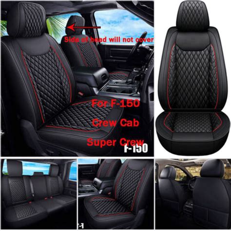 For Ford F 150 Super Crew Cab 2009 2021 Luxury Leather Car Seat Cover