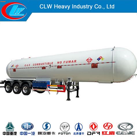 Asme Certificated Liters Axle Or Alxle Lpg Tank Semi Trailer