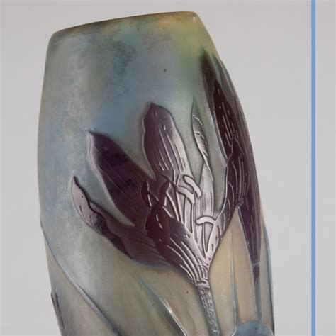 Proantic Emile Gallé 1846 1904 vase soliflore en verre mult