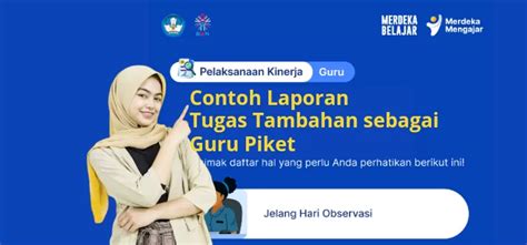 Format Ketentuan Dan Contoh Laporan Tugas Tambahan Sebagai Guru Piket